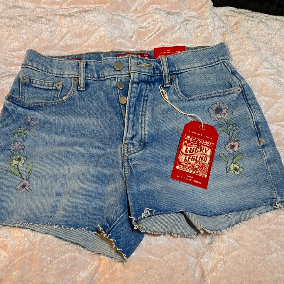 Lucky Brand High Rise Denim Shorts